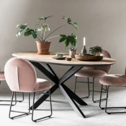 Ovale eettafel met schuine rand - DTP Home Timeless Shape