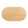 Ovale salontafel eiken met ribbels - Richmond Interiors Belfort