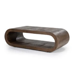 Ovale salontafel gebogen hout - By-Boo Elora