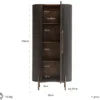 Ovale wandkast - Richmond Interiors Luxor