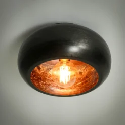 Plafondlamp zwart metaal - Santa Sky