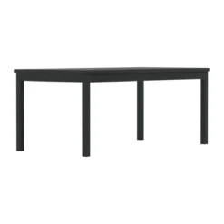 Rechthoekige eettafel zwart teak - Lavis Kenya