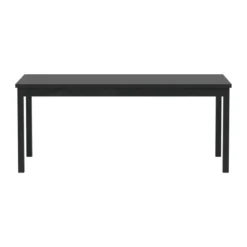 Rechthoekige eettafel zwart teak - Lavis Kenya