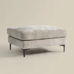 Rechthoekige hocker stof - Bodio Milton