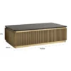 Rechthoekige salontafel goud met marmer - Richmond Interiors Ironville