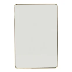 Rechthoekige spiegel messing 120 cm - Kare Design Curve