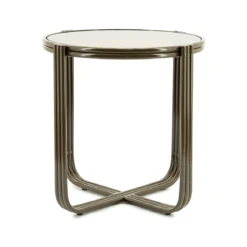 Retro bijzettafel glas - By-Boo Groovy
