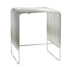 Retro bijzettafel zilver - By-Boo WireWorks