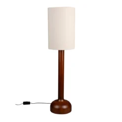 Retro design vloerlamp walnoot - Dutchbone Jones