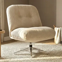 Retro draaifauteuil ribstof - Bodio Boston