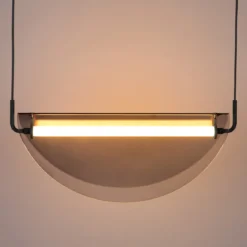 Retro hanglamp gebogen glas - Zuiver Rani
