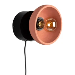 Retro wandlamp terracotta - Dutchbone Zahra