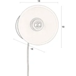 Retro wandlamp terracotta - Dutchbone Zahra