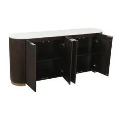 Ribbel dressoir met marmer - Richmond Interiors Mayfield
