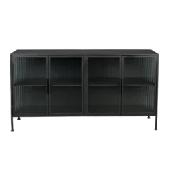 Ribbelglas dressoir - Dutchbone Boli