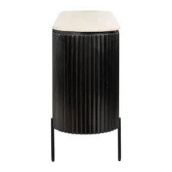 Ribbelhout dressoir met travertin blad - Richmond Interiors Hampton