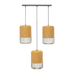 Rieten eettafel hanglamp - Kare Design Aloha