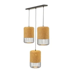 Rieten eettafel hanglamp - Kare Design Aloha