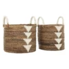 Rieten manden met handvaten - Must Living Lima White