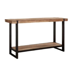 Robuuste sidetable teak naturel - DTP Home Timeless Beam