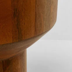 Ronde bijzettafel mangohout 35 cm - Kare Design Tessa