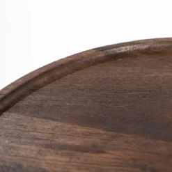 Ronde bijzettafel mangohout - Eleonora Ron