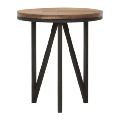 Ronde bijzettafel teakhout - DTP Home Odeon