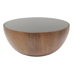 Ronde bol salontafel walnoot - Kare Design Tear Drops Walnut