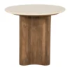 Ronde botticino bijzettafel - Eleonora Bodhi