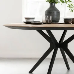 Ronde design eettafel teak - DTP Home Metropole