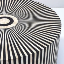 Ronde design salontafel zwart-wit - Kare Design Electra 75