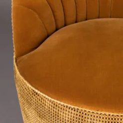 Ronde draaifauteuil vintage - Dutchbone Madison