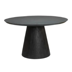 Ronde eettafel zwart hout - Tower Living Premana