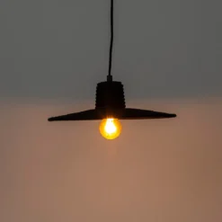 Ronde hanglamp zwart rotan - Zuiver Balance