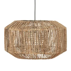 Ronde lamp abaca bananenblad - Must Living Soller
