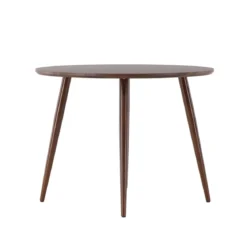Ronde minimalistische eettafel bruin - Lavis Sanford