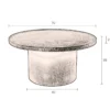 Ronde salontafel mat zwart - Dutchbone Winston