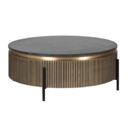 Ronde salontafel met marmer - Richmond Interiors Ironville