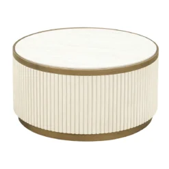Ronde salontafelset beige goud - Richmond Interiors Tivoli