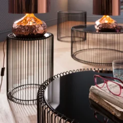 Ronde salontafelset staaldraad - Kare Design Wire