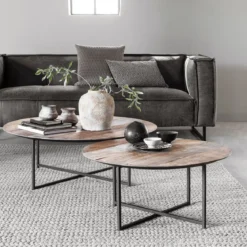 Ronde salontafel verjongde rand - DTP Home Cosmo