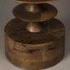 Ronde salontafel walnoot - Dutchbone Cath Walnut