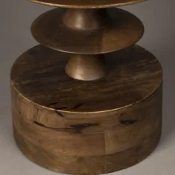 Ronde salontafel walnoot - Dutchbone Cath Walnut