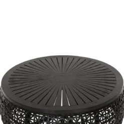 Ronde salontafel zwart rotan - Must Living Rimini Large