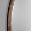 Ronde spiegel walnoot - Dutchbone Gale
