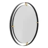 Ronde spiegel zwart goud 90 cm - Kare Design Betsy