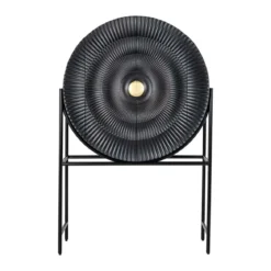 Ronde wandkast zwart met goud - Richmond Interiors Feda