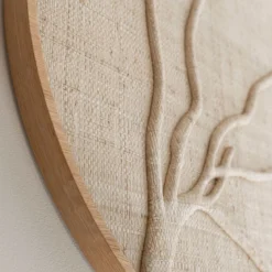 Rond wandpaneel jute beige - Must Living Jungle