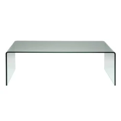 Salontafel gebogen glas 120 cm - Kare Design Clear Club