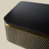 Salontafel gouden ribbels rechthoekig - Bodio Rush